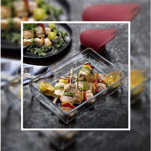 PAŞABAHÇE BORCAM LAZER DİKDÖRTGEN ORTA BOY TEPSİ 28x19 CM 1*6