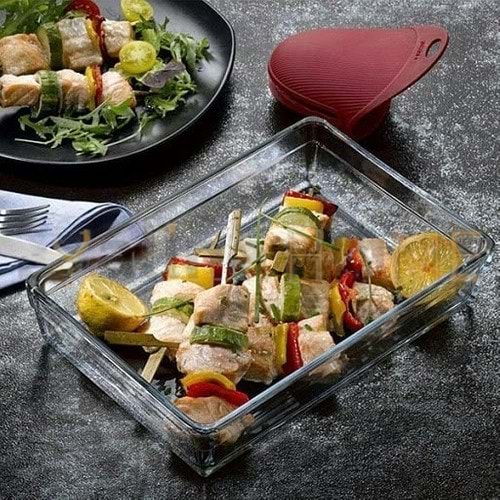 PAŞABAHÇE BORCAM LAZER DİKDÖRTGEN TEPSİ 25x36 CM 1*6