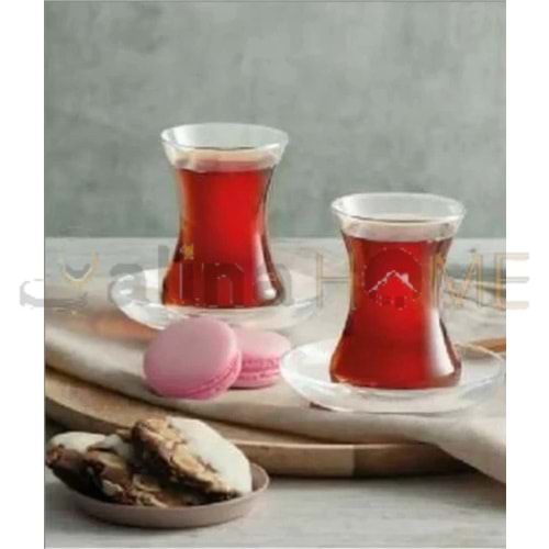 PAŞABAHÇE ÇAY BARDAĞI GLASS4YOU İZMİR 6 LI SADE 1209818 1*12