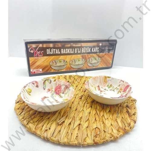 YNS DİJİTAL 6 LI BÜYÜK KASE 1*12