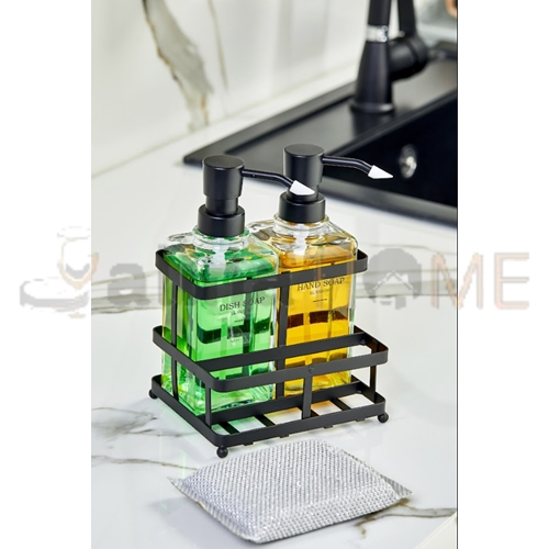 AJE CAM SIVI SABUNLUK SÜNGERLİKLİ 2 Lİ METAL STANDLI 2003 1*12