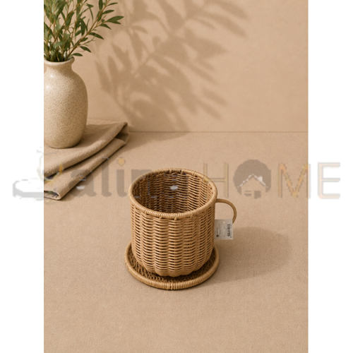 AJE HASIR SEPET KUPA MODEL KULPLU SEPET 16 CM 1*30
