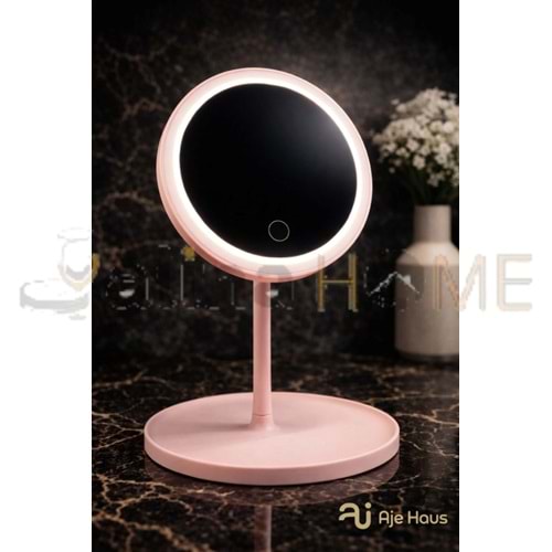AJE MAKYAJ AYNASI IŞIKLI YUVARLAK AYAKLI 1*60