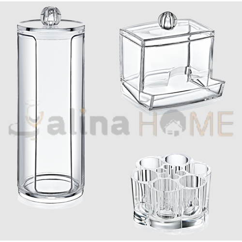BEE HOME ORGANİZER KRİSTAL DÜZENLEYİCİ 3 LÜ SET 1*12