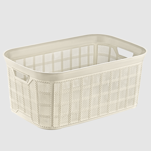 BEE HOME JUTE KÖŞELİ TEMİZ ÇAMAŞIR SEPETİ 35 LT 1*12