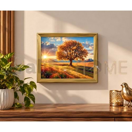 ALP TABLO KABARTMA ÇİÇEK DESEN TABLO KARE 1*48 31x26 CM