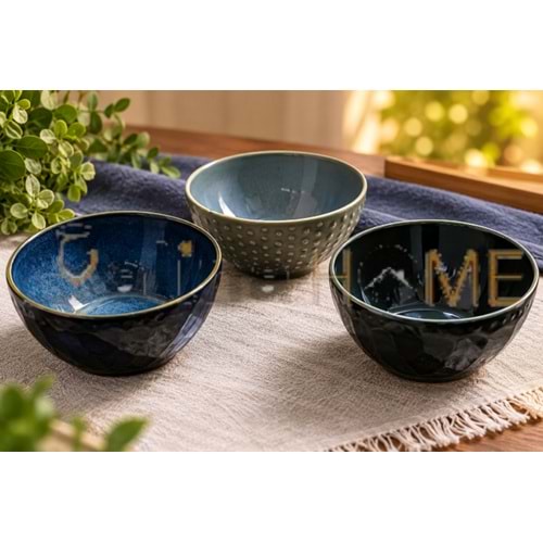 GRY SERAMİK KASE CERALİNE ALİSA RENKLİ 13 CM 1*9