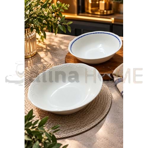 GRY PORSELEN BOL KASE 23 CM KARMA