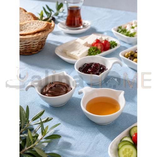 ASEL SERAMİK SOSLUK KULPLU L SOSLUK 8 CM REÇELLİK 1*80