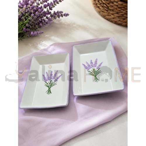 ASEL SERAMİK KAYIK LAVANTA DİKDÖRTGEN KAYIK 24 CM 1*24