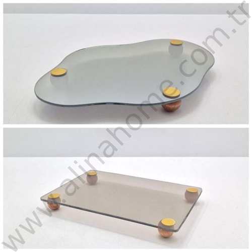 ASEL CAM SUNUMLUK TOP AYAKLI ÜÇGEN & BULUT & DİKDÖRTGEN 1*35