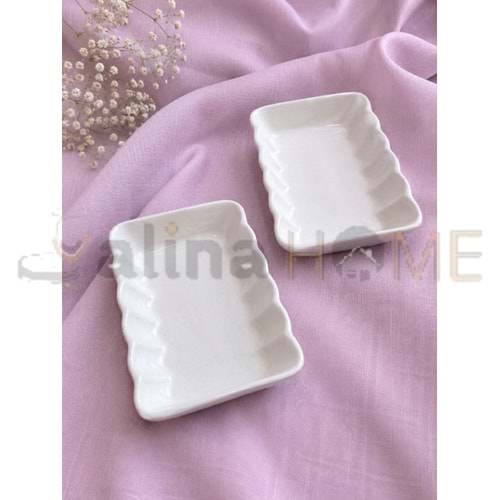 ASEL SERAMİK KAHVALTILIK 14x9 CM ÇEREZLİK 1*40