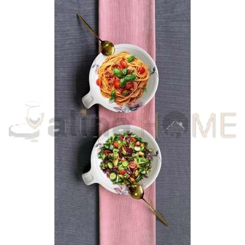 ALİNA HOME AURARO KULPLU SALATA KASESİ 22,5 CM 1*8