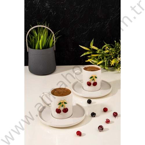 WERONY 2 Lİ KİRAZ MODEL FİNCAN TAKIMI 1*18