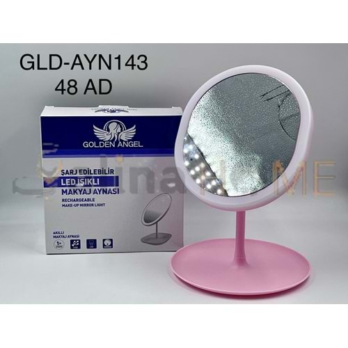 BZD GOLDEN IŞIKLI OVAL MAKYAJ AYNASI 1*48