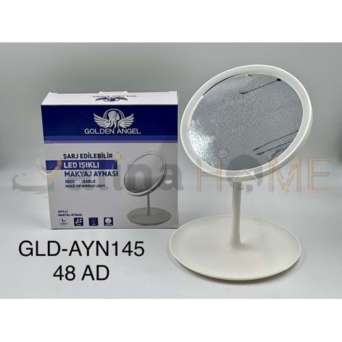 BZD GOLDEN IŞIKLI YUVARLAK MAKYAJ AYNASI 1*48