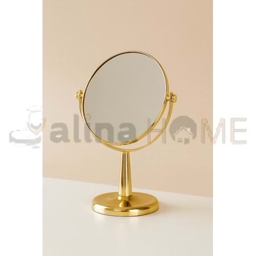 BZD GOLDEN ÇİFT TARAFLI METALİZE MAKYAJ AYNASI 1*60