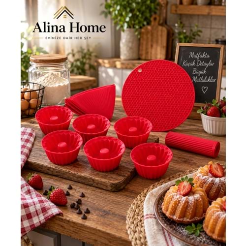 BEE HOME SİLİKON PİŞİRME SET 4 LÜ 1*36