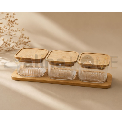 BALSA CAM KAHVALTILIK BAMBU TEPSİLİ 3 LÜ 1*12