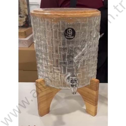 BLWOOD CAM BAMBU AYAKLI SEBİL ŞERBETLİK 1*2