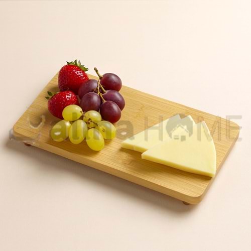 BZD IVORY BAMBU SUNUMLUK DİKDÖRTGEN AYAKLI 21x12 CM 1*48