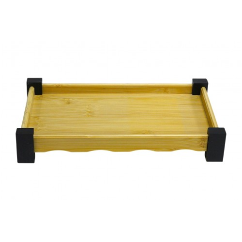 BZD IVORY BAMBU SUNUM TEPSİSİ AYAKLI DİKDÖRTGEN 29x14 CM 1*24