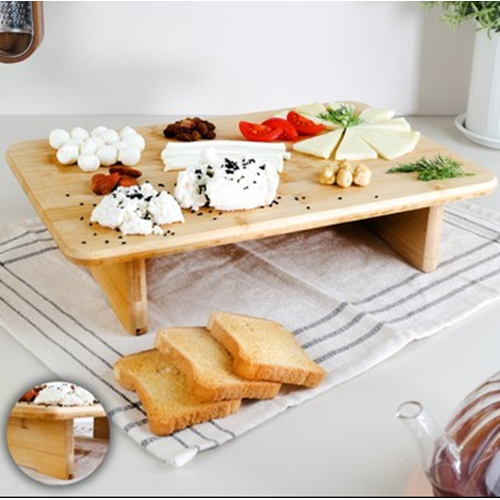 BZD IVORY BAMBU KESİM PANOSU AYAKLI DİKDÖRTGEN 28x18 CM 1*24