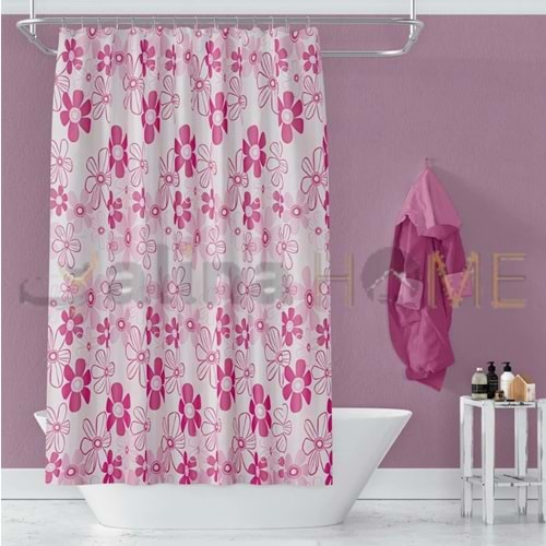 SERMAT GÜNCE BANYO PERDESİ ÇİFT KANAT 2x100x200 CM 1*10