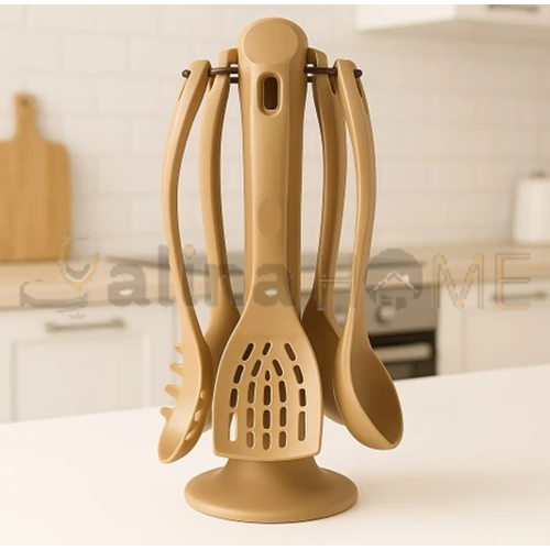 BRİLLANT SERVİS SETİ TOPRAK RENGİ STANDLI 1*24