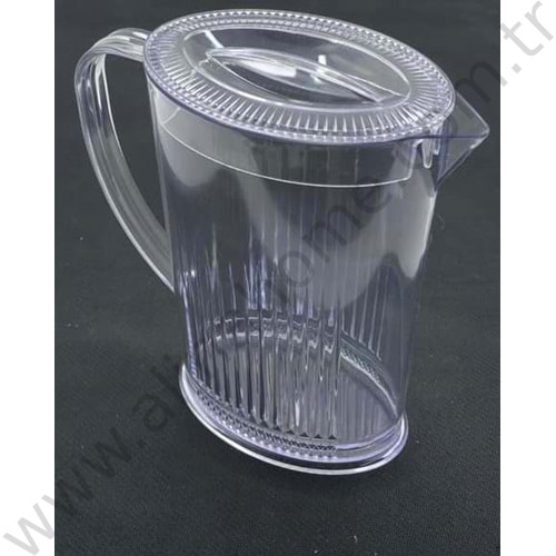 ERSAM PLASTİK OVAL KRİSTAL SÜRAHİ 1,2 LT 1*40