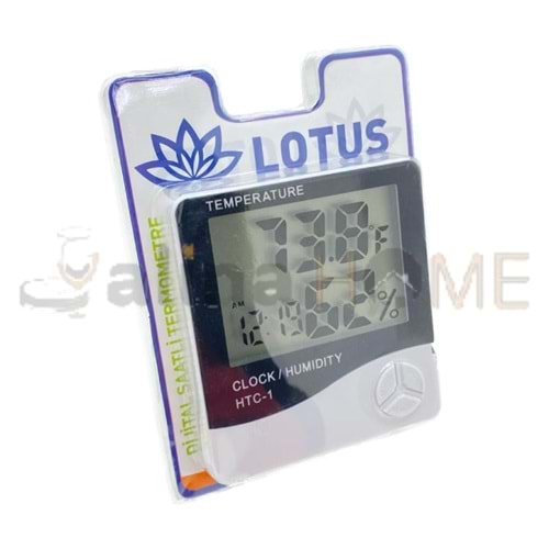 BZD LOTUS DİJİTAL SAATLİ TERMOMETRE DERECE LTS-3273 1*150