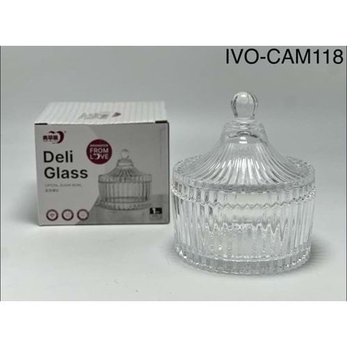 DELİ GLASS KRİSTAL CAM ŞEKERLİK 1*48