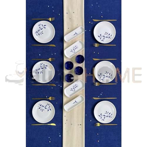 ALİNA HOME 14 PARÇA YUVARLAK CARMEN MODEL KAHVALTI SETİ 1*1