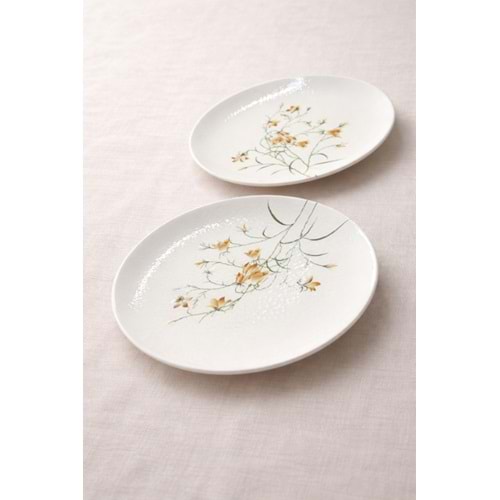 ALİNA HOME SARI ÇİĞDEM YUVARLAK SERVİS 26,5 CM 1*12