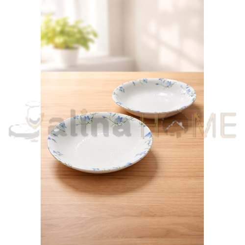 ALİNA HOME MAVİ ÇİĞDEM KÜÇÜK YEMEK TABAĞI 17 CM 1*18