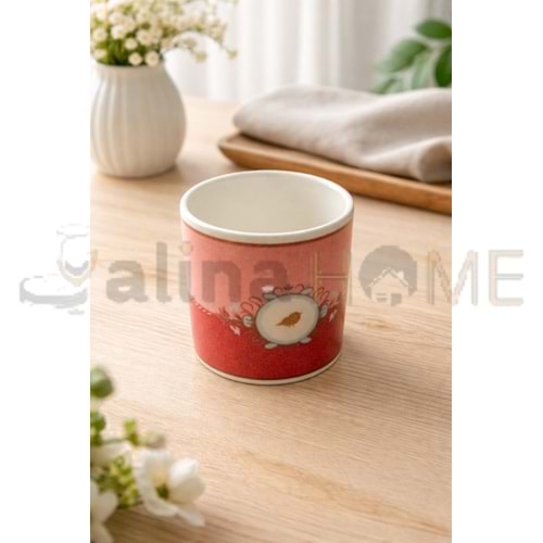 EGE PORSELEN KUPA KUŞ MODEL YALDIZLI