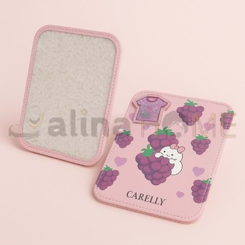 CARELLY MAKYAJ AYNASI KARE AYAKLI DESENLİ 1*24