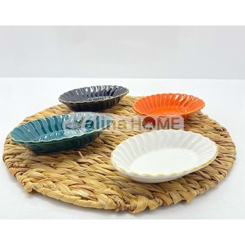 ASEL SERAMİK ÇEREZLİK YALDIZLI FIRFIR 10,5x16 CM 1*72