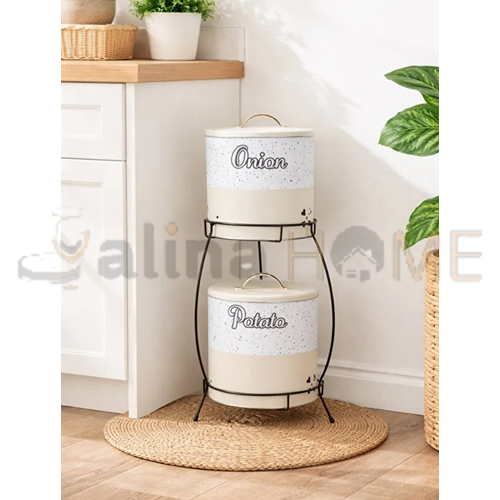 DECOREV PATATES SOĞANLIK METAL 2 Lİ STANDLI 1*6