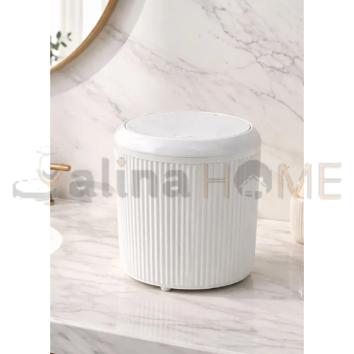 DECOREV ÇÖP KOVASI YUVARLAK 5 LT BEYAZ 3159 1*4
