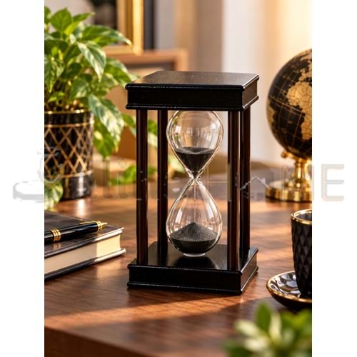 DH AHŞAP KUM SAATİ DEKORATİF 18 CM 1*48