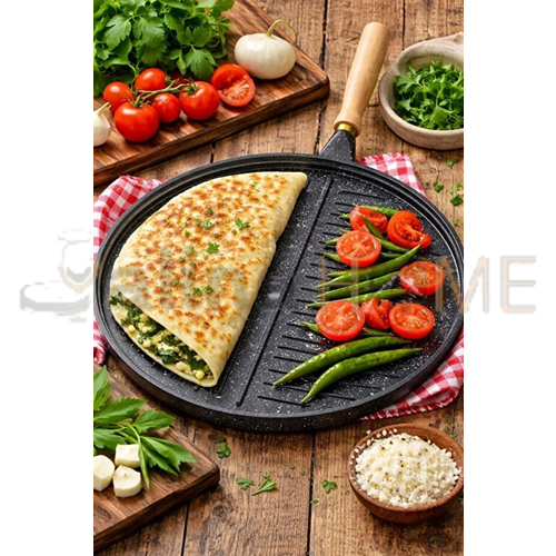 BRİLLANT GÖZLEME VE IZGARA ÇİFT TARAFLI GRANİT TAVA 36 CM 1*13