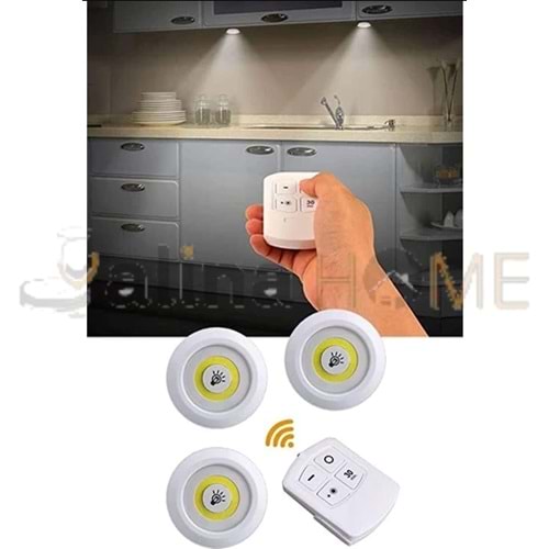 DMR KUMANDALI 3 LÜ LED LAMBASI 1*40