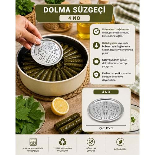 ZEN LİFE KROM DOLMA SÜZEK 4 NO 17 CM 1*50
