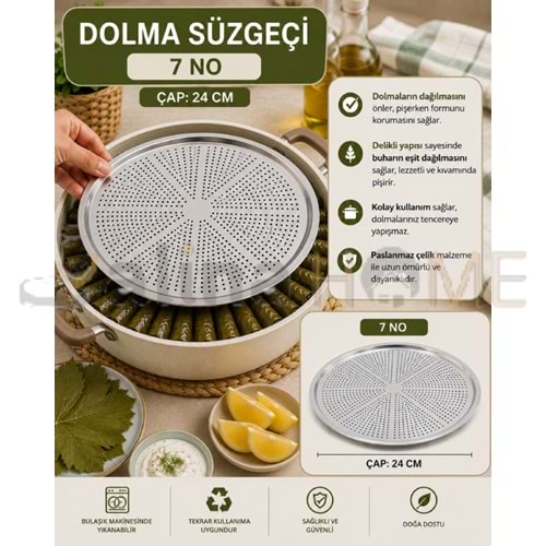ZEN LİFE KROM DOLMA SÜZEK 7 NO 24 CM 1*50