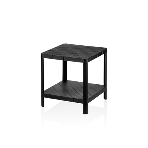DEMPA MODÜLER TREND DİKDÖRTGEN RAF ÜNİTESİ 2 KATLI SİYAH 1*6