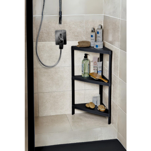 DEMPA MODÜLER TREND ÜÇGEN RAF ÜNİTESİ 3 KATLI SİYAH 1*8