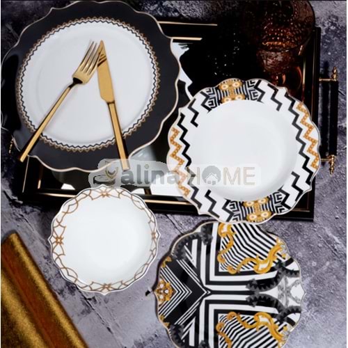 KSV BONE CHİNA YEMEK TAKIMI 24 PARÇA 1*2