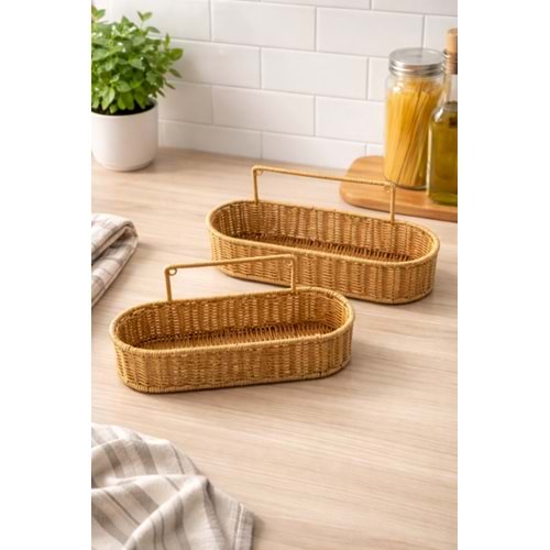 EGE SEPET OVAL ASKILI HASIR 2 Lİ 32x12-29x10 CM 1*48