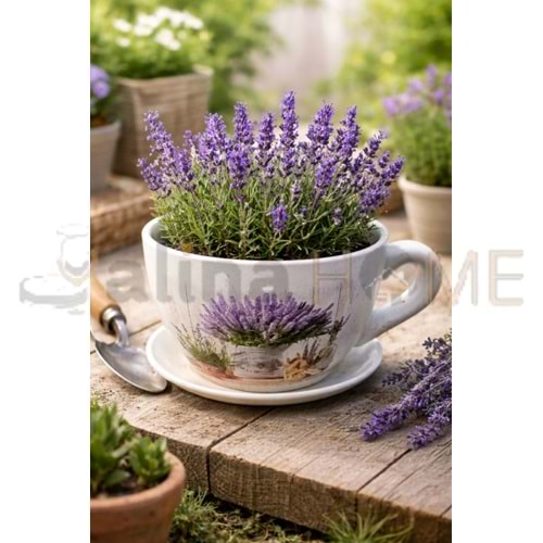 EGE ÇİÇEK SAKSISI SERAMİK KUPA MODEL 19 CM 1*12